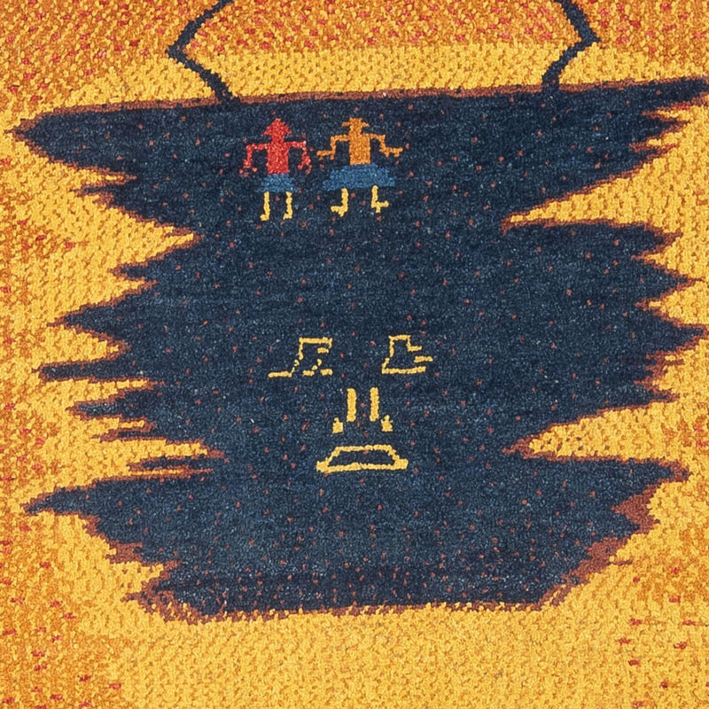 Runner Gabbeh-matta - persisk - 293 x 87 cm - flerfärgad