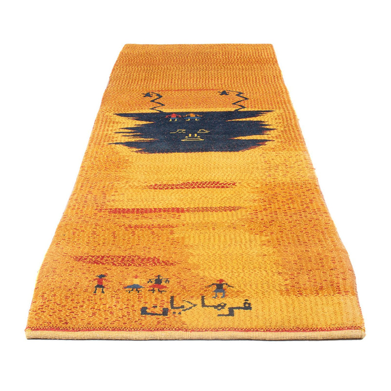 Runner Gabbeh-matta - persisk - 293 x 87 cm - flerfärgad