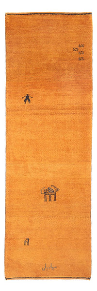 Runner Gabbeh-matta - persisk - 220 x 74 cm - orange