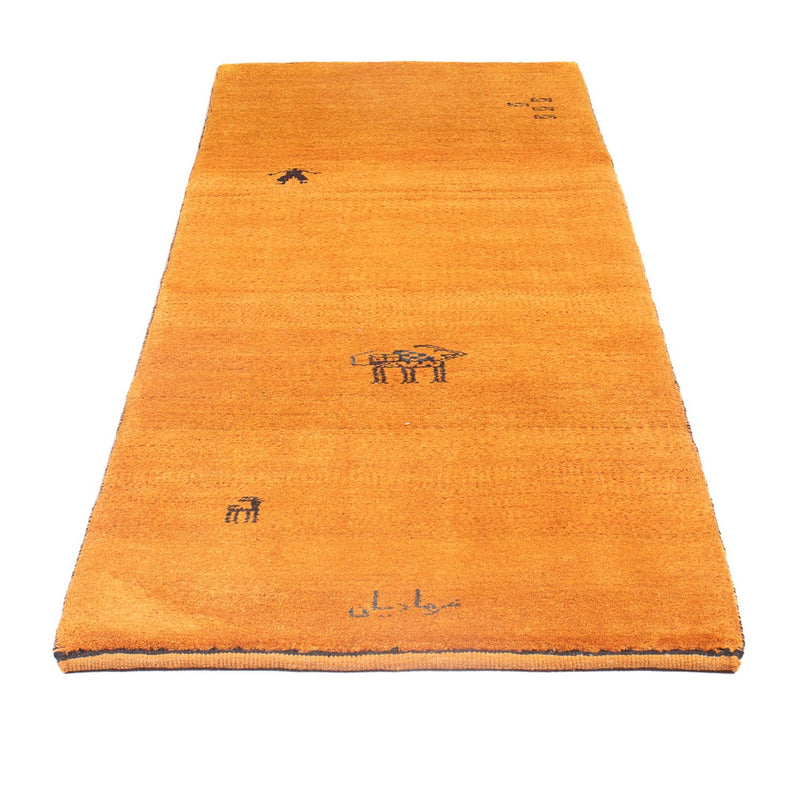 Runner Gabbeh-matta - persisk - 220 x 74 cm - orange