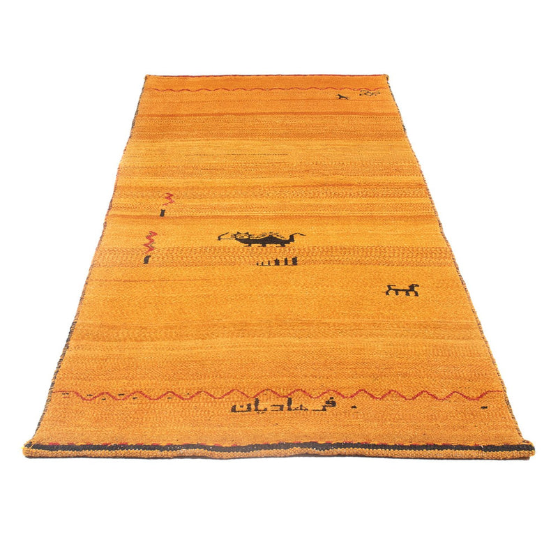Runner Gabbeh-matta - persisk - 236 x 85 cm - orange