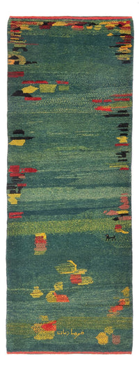 Runner Gabbeh-matta - persisk - 218 x 87 cm - flerfärgad
