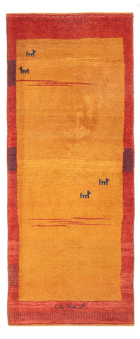 Runner Gabbeh-matta - persisk - 216 x 82 cm - flerfärgad