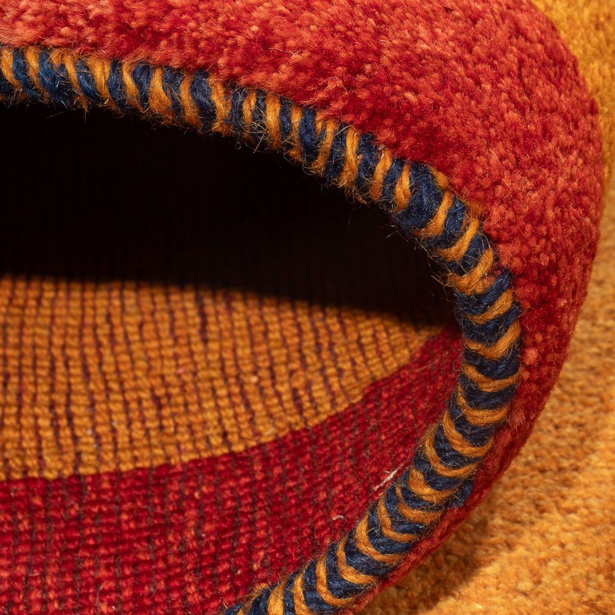 Runner Gabbeh-matta - persisk - 216 x 82 cm - flerfärgad