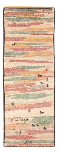 Runner Gabbeh-matta - persisk - 205 x 78 cm - flerfärgad