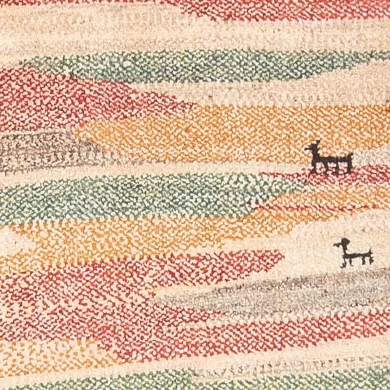 Runner Gabbeh-matta - persisk - 205 x 78 cm - flerfärgad