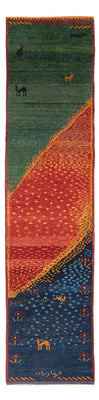Runner Gabbeh-matta - persisk - 285 x 68 cm - flerfärgad