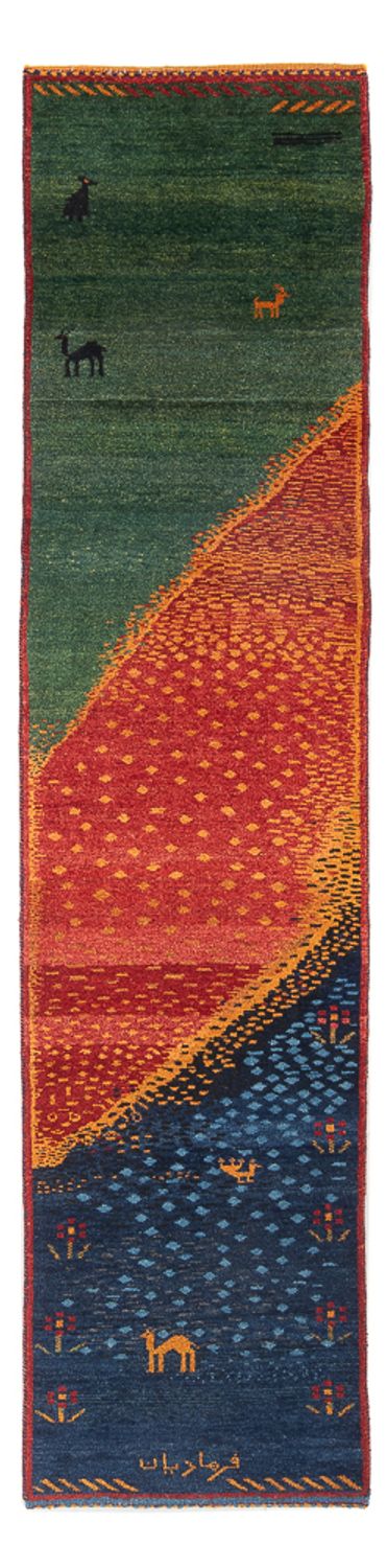 Runner Gabbeh-matta - persisk - 285 x 68 cm - flerfärgad