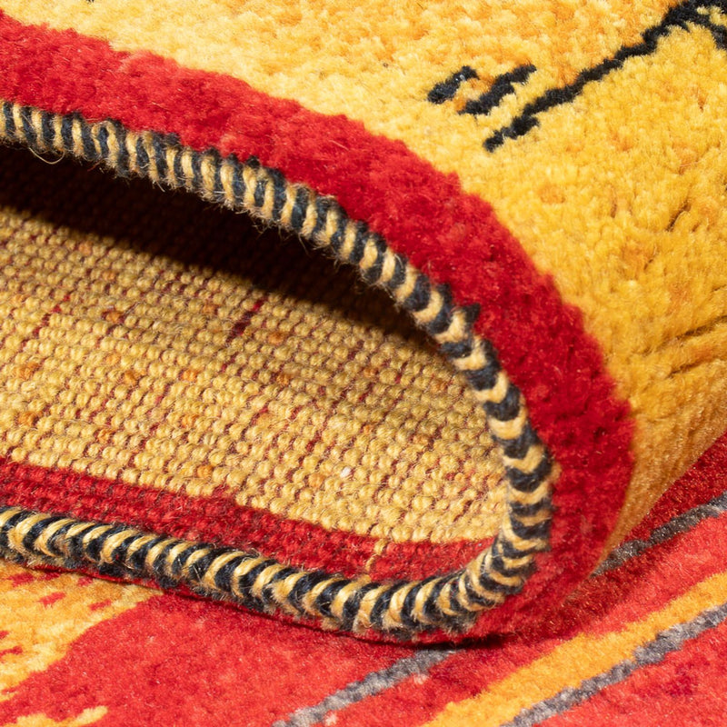 Runner Gabbeh-matta - persisk - 288 x 84 cm - flerfärgad