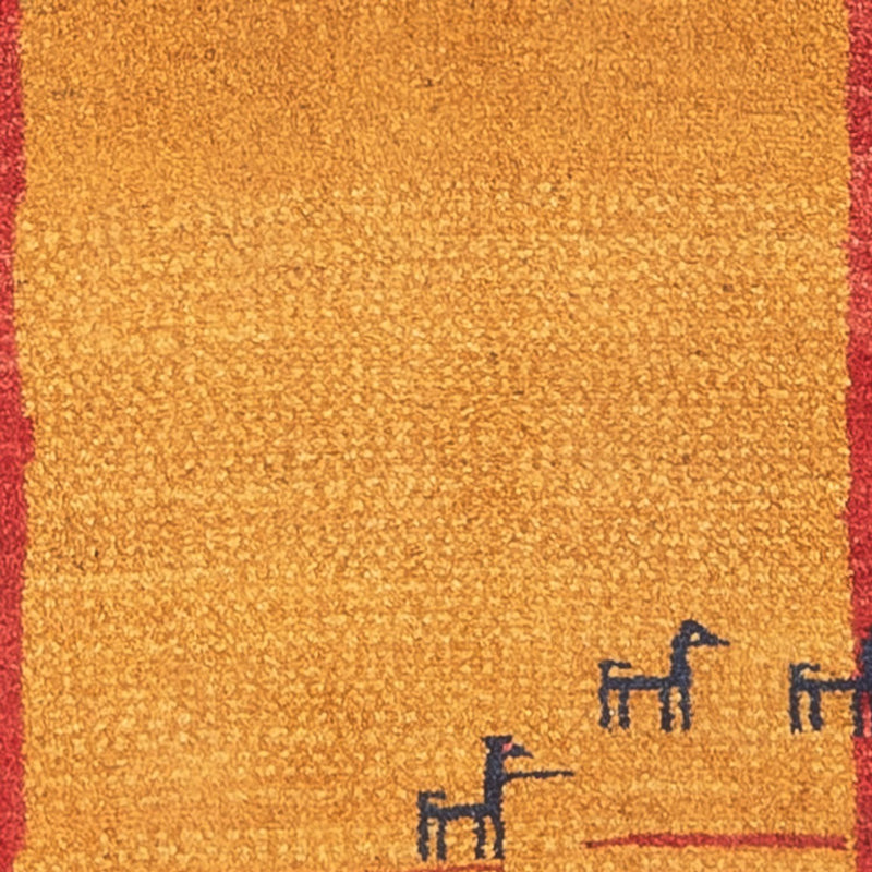 Runner Gabbeh-matta - persisk - 177 x 75 cm - flerfärgad