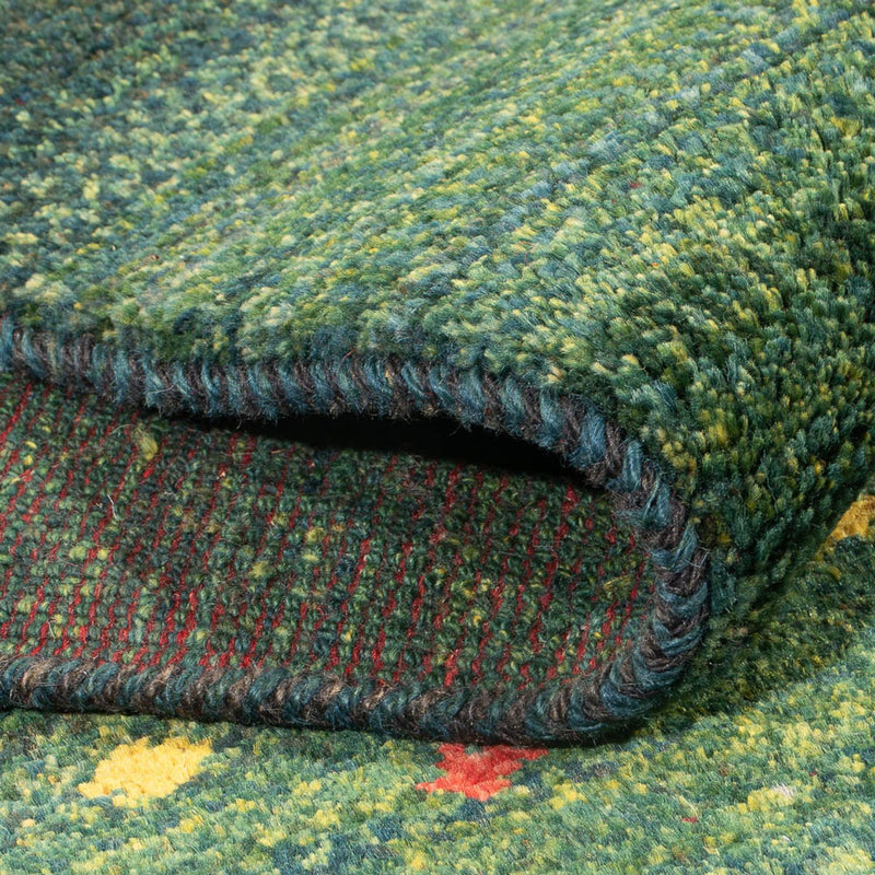 Runner Gabbeh-matta - persisk - 202 x 78 cm - grön