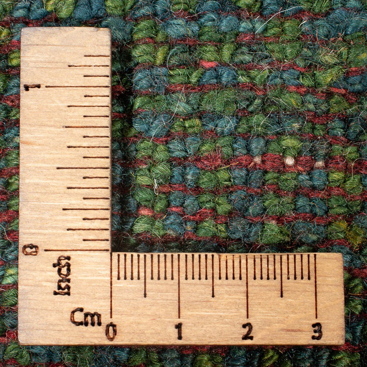 Runner Gabbeh-matta - persisk - 202 x 78 cm - grön