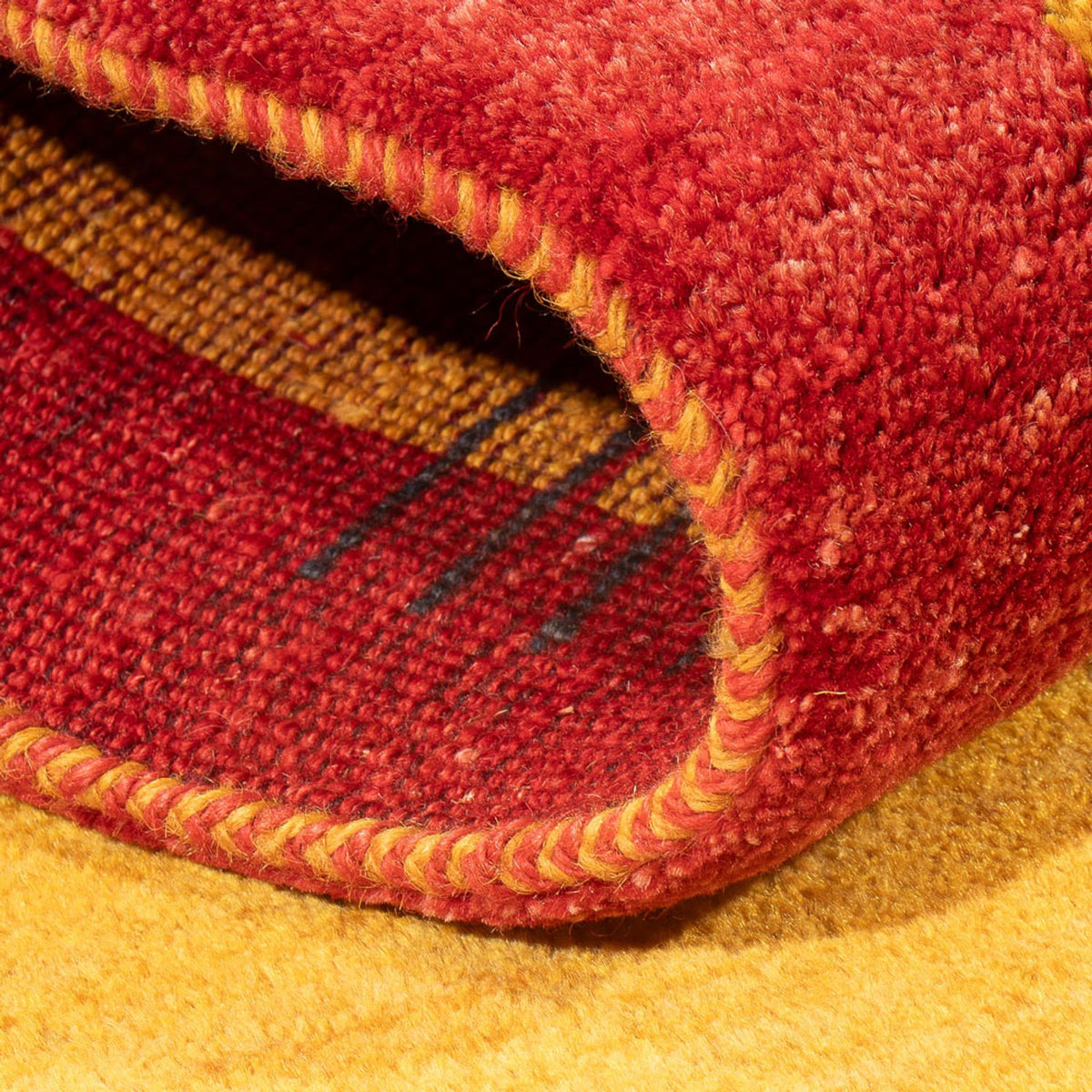 Runner Gabbeh-matta - persisk - 215 x 70 cm - flerfärgad