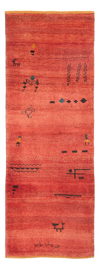Runner Gabbeh-matta - persisk - 225 x 83 cm - ljusröd