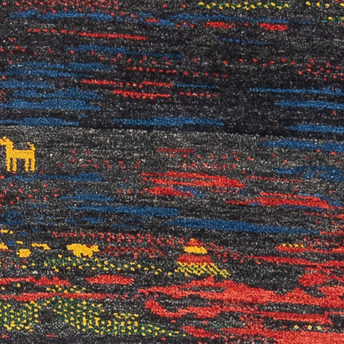 Runner Gabbeh-matta - persisk - 185 x 68 cm - flerfärgad