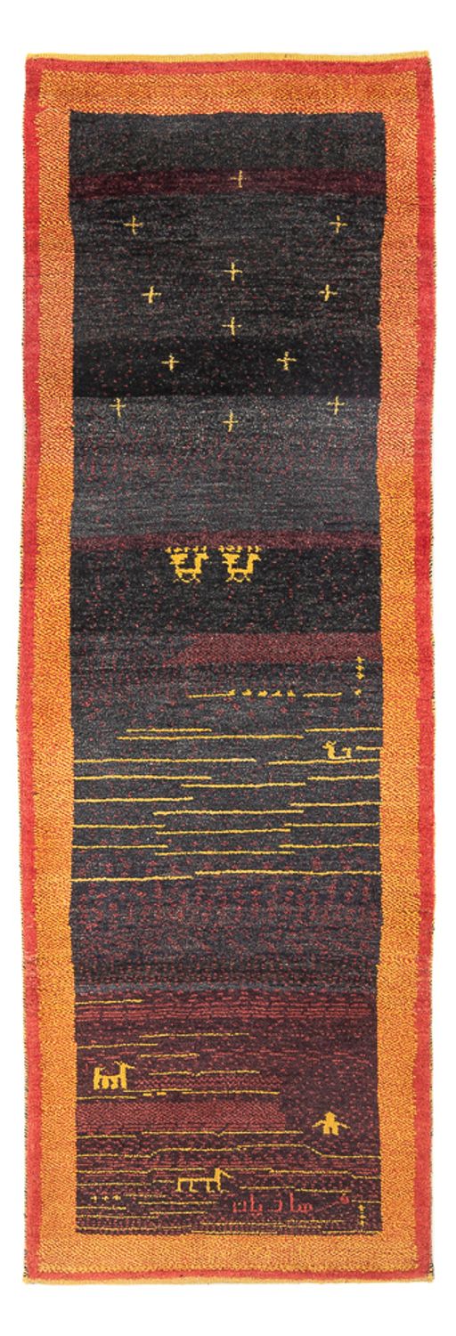 Runner Gabbeh-matta - persisk - 260 x 86 cm - flerfärgad