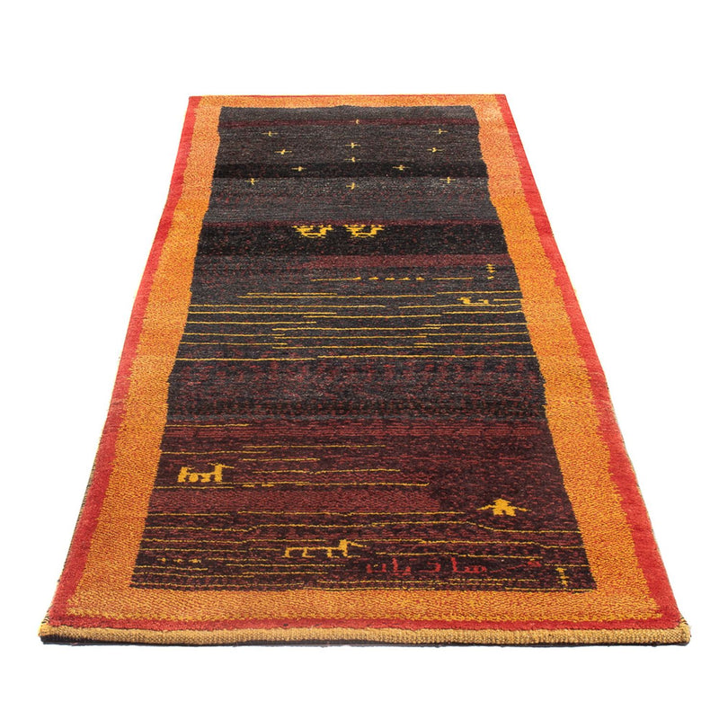 Runner Gabbeh-matta - persisk - 260 x 86 cm - flerfärgad