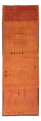 Runner Gabbeh-matta - persisk - 247 x 87 cm - terrakotta