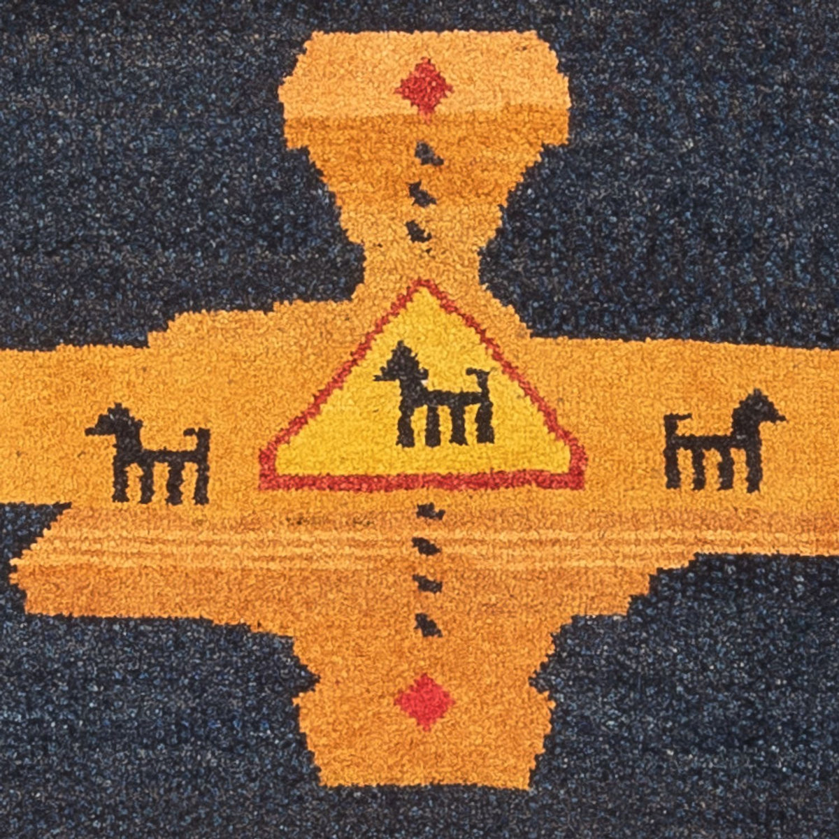 Runner Gabbeh-matta - persisk - 217 x 79 cm - flerfärgad