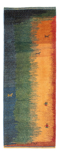 Runner Gabbeh-matta - persisk - 202 x 68 cm - flerfärgad