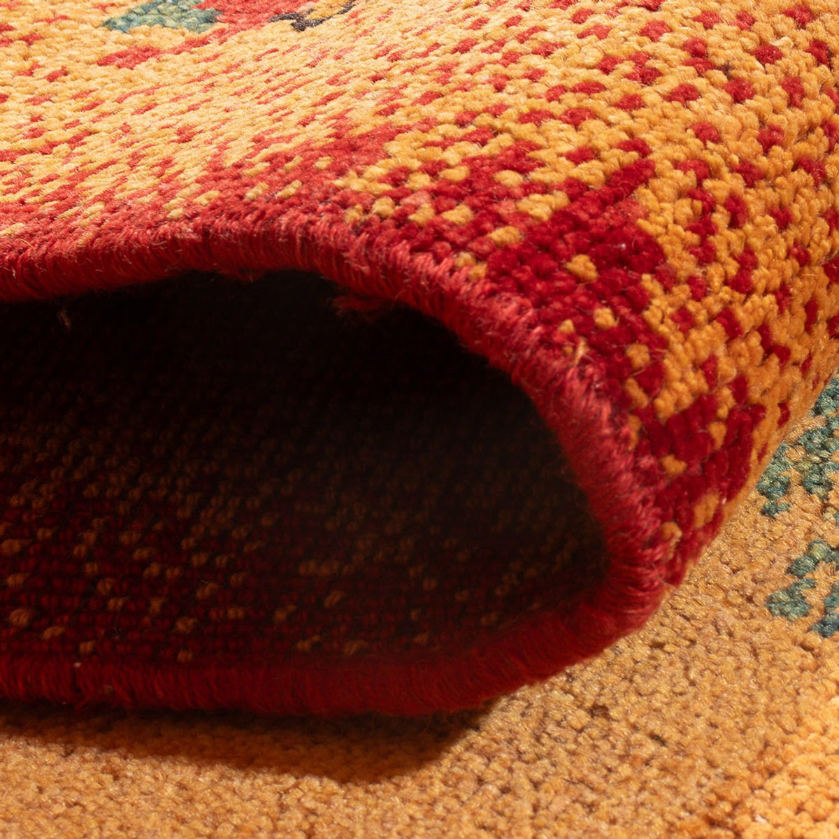 Runner Gabbeh-matta - persisk - 202 x 68 cm - flerfärgad