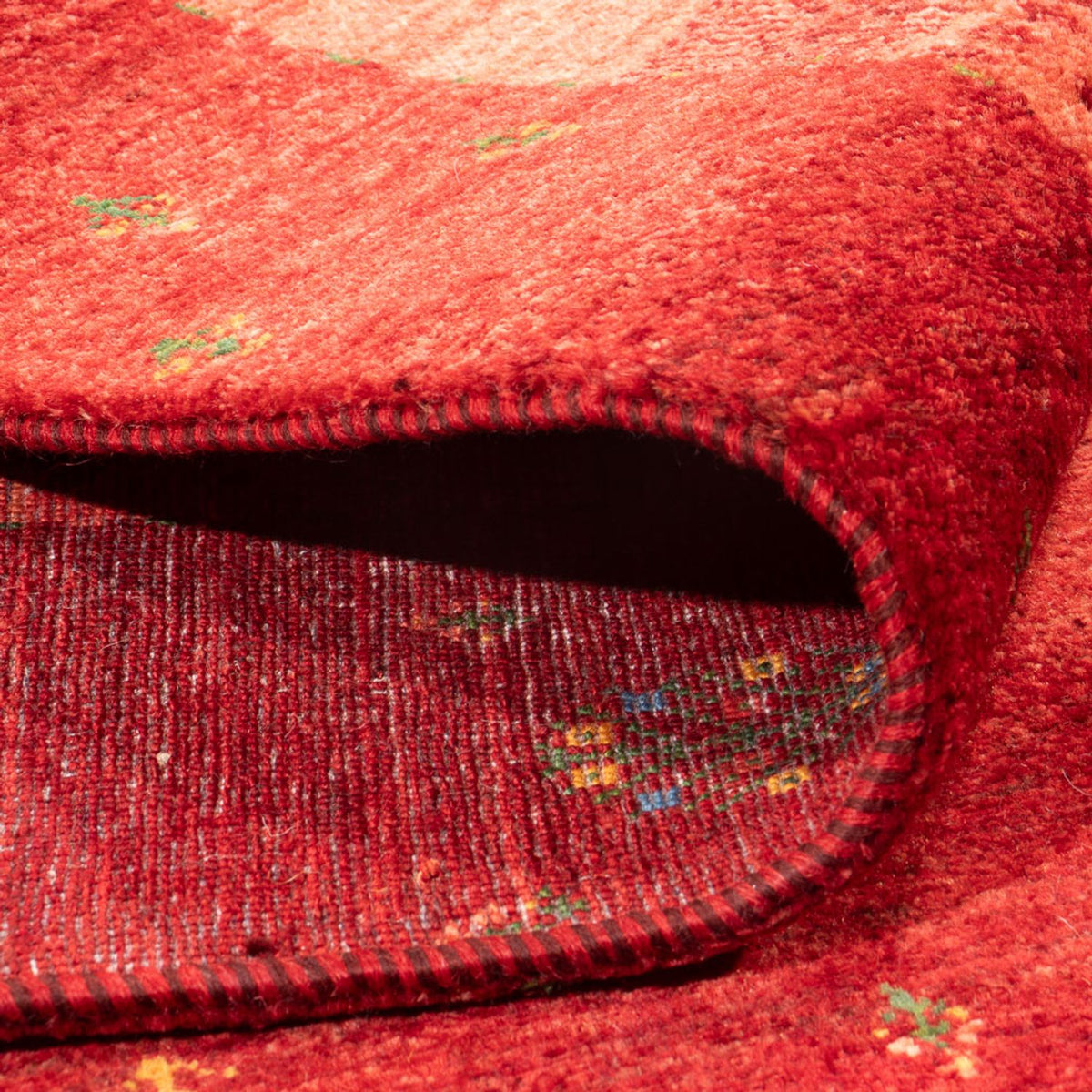 Gabbeh-matta - Loribaft Persian - 257 x 173 cm - röd