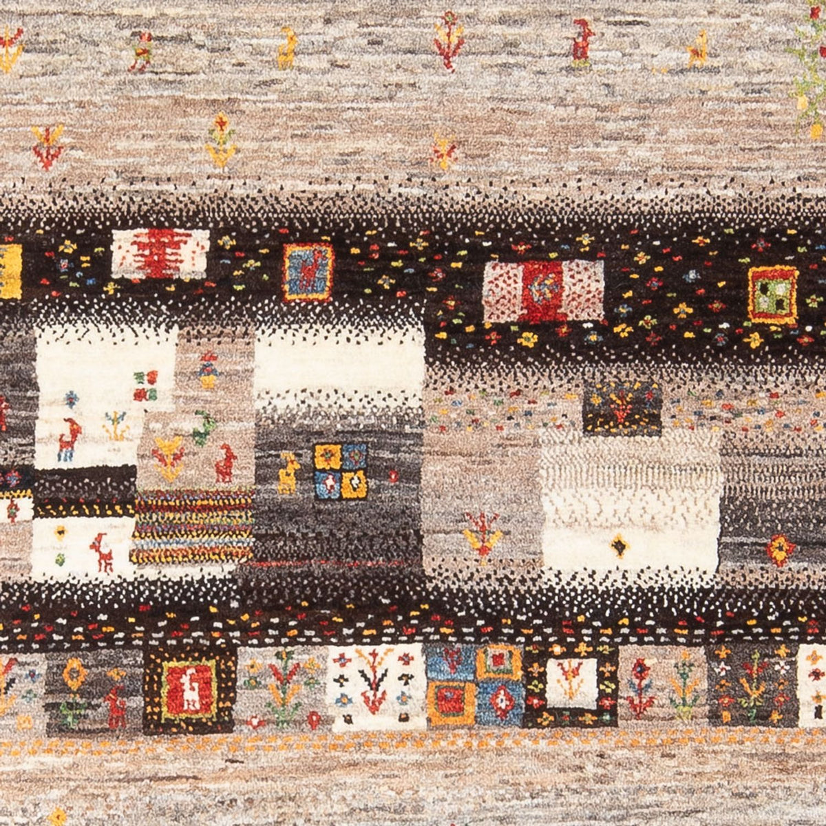 Gabbeh-matta - Loribaft Persian - 196 x 131 cm - flerfärgad