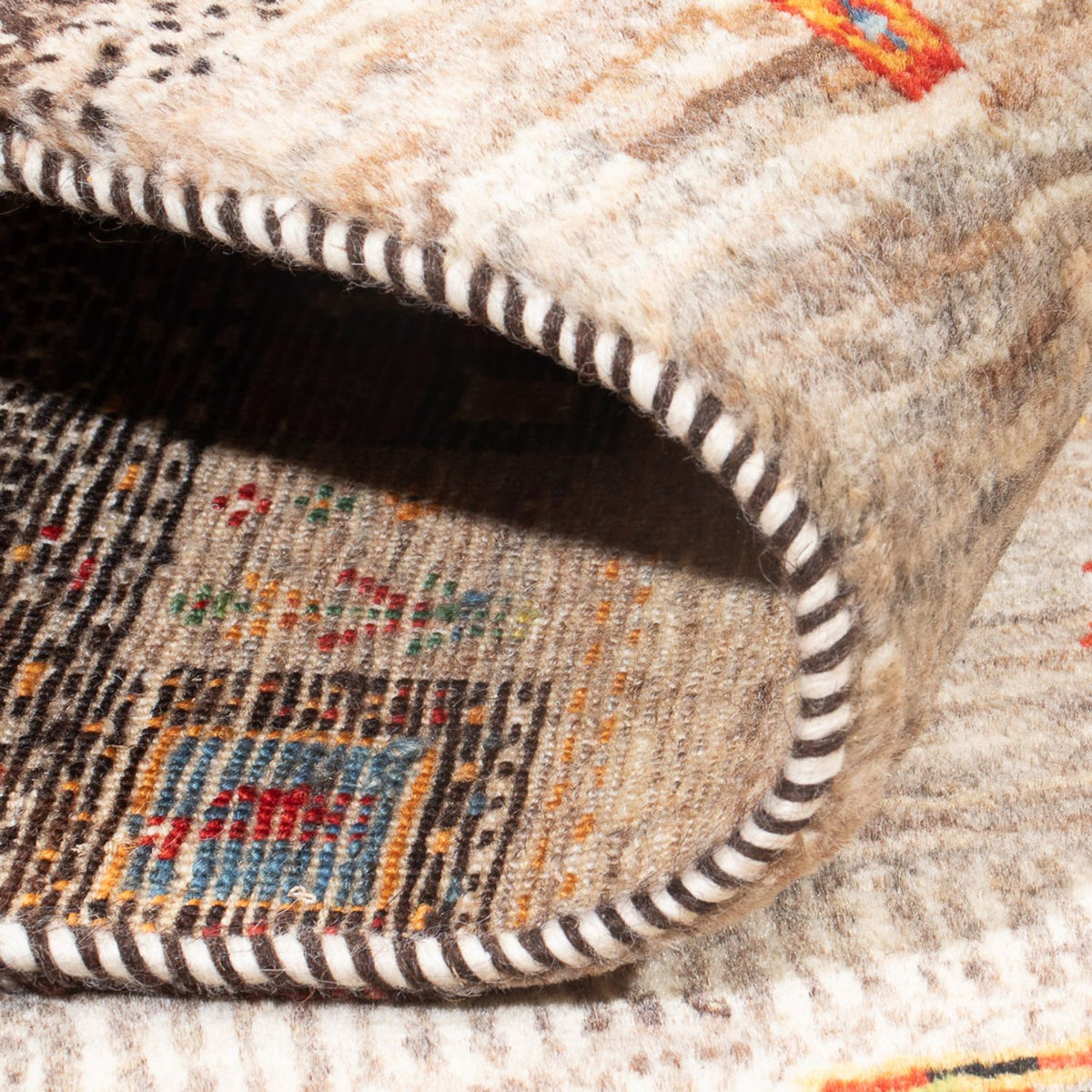 Gabbeh-matta - Loribaft Persian - 196 x 131 cm - flerfärgad