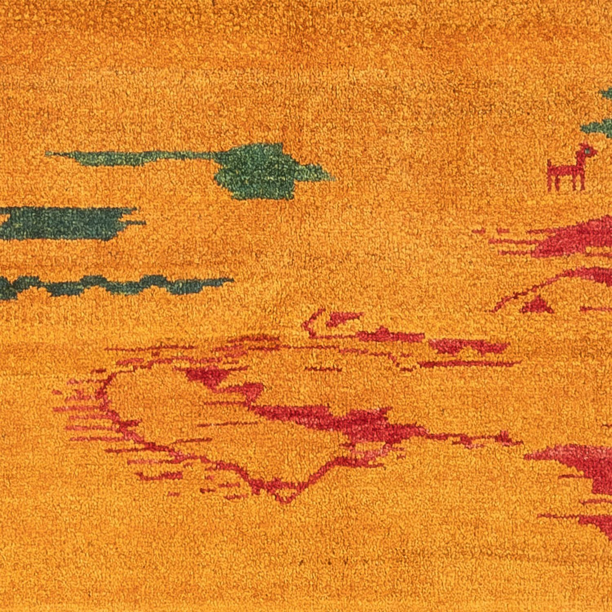 Gabbeh-matta - persisk - 207 x 163 cm - flerfärgad