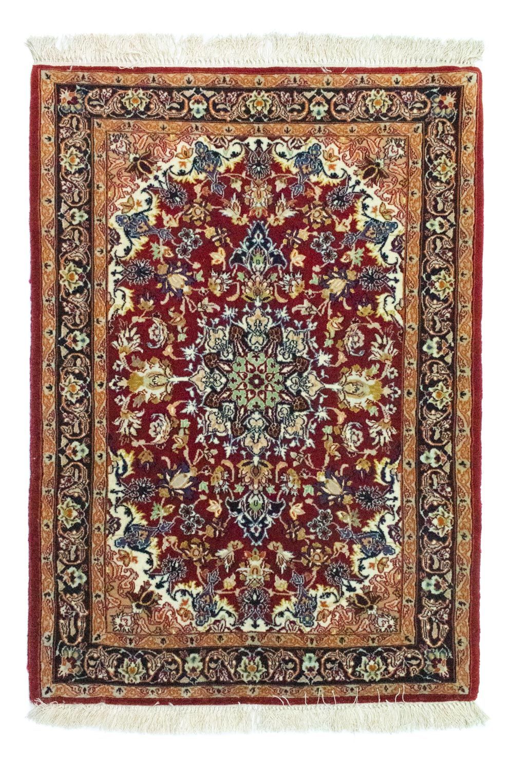 Persisk matta - Isfahan - Premium - 99 x 71 cm - röd