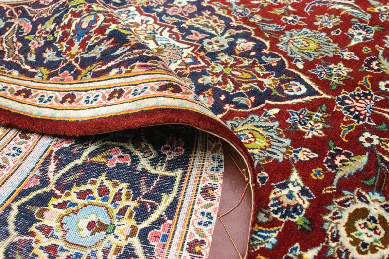 Persiska mattor - Keshan - 218 x 147 cm - röd