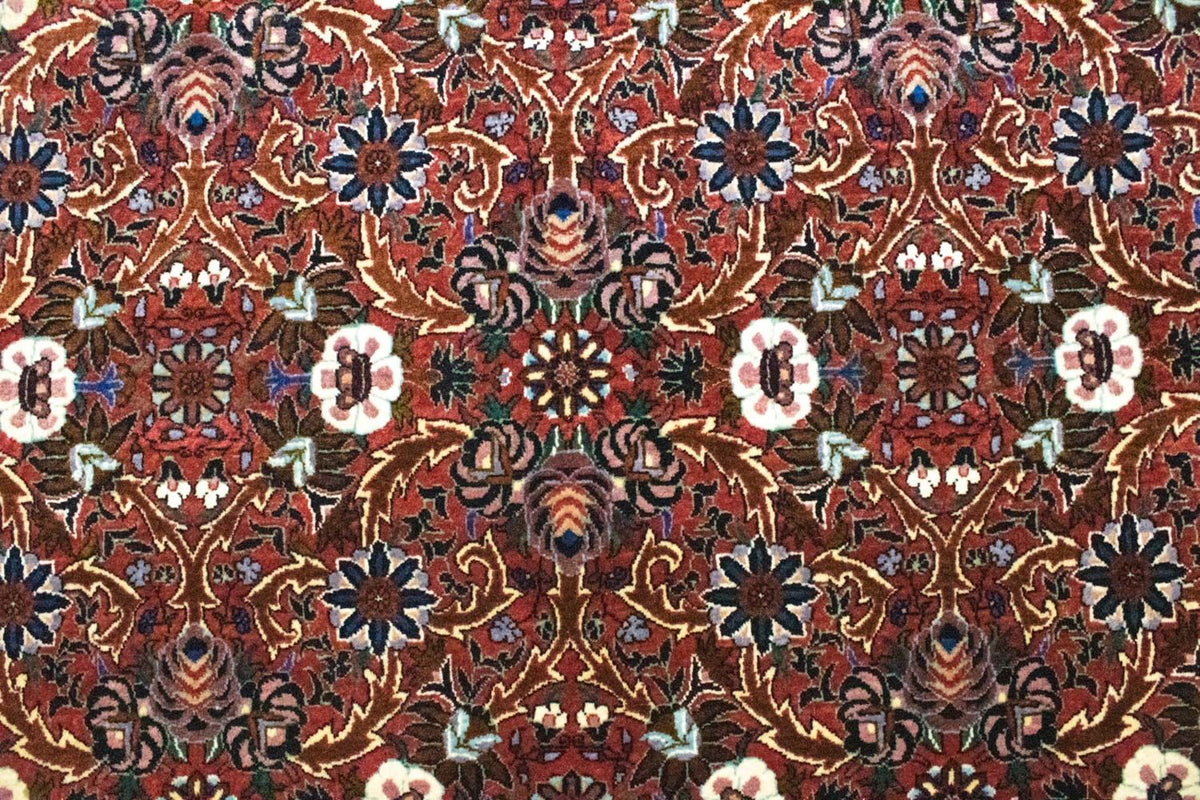 Persisk matta - Bijar - 298 x 207 cm - röd