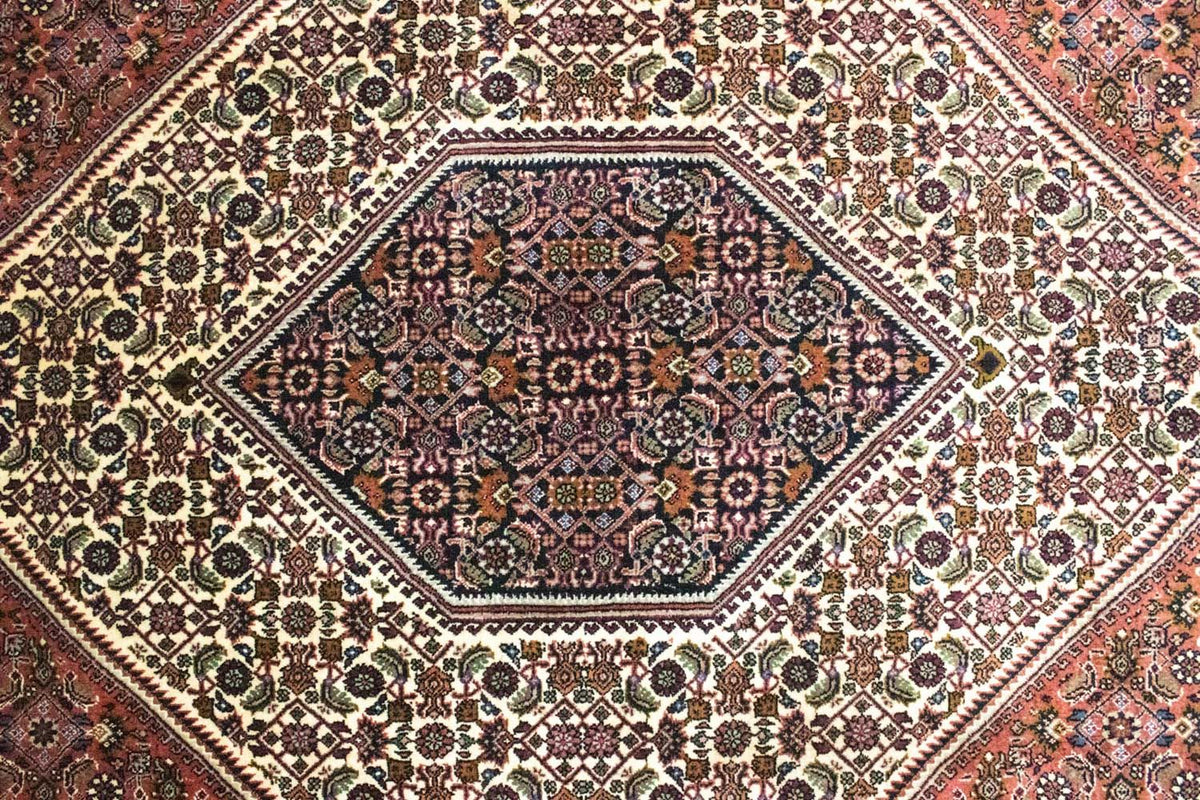 Persisk matta - Bijar - 303 x 205 cm - röd