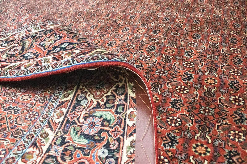 Persisk matta - Bijar - 305 x 200 cm - röd