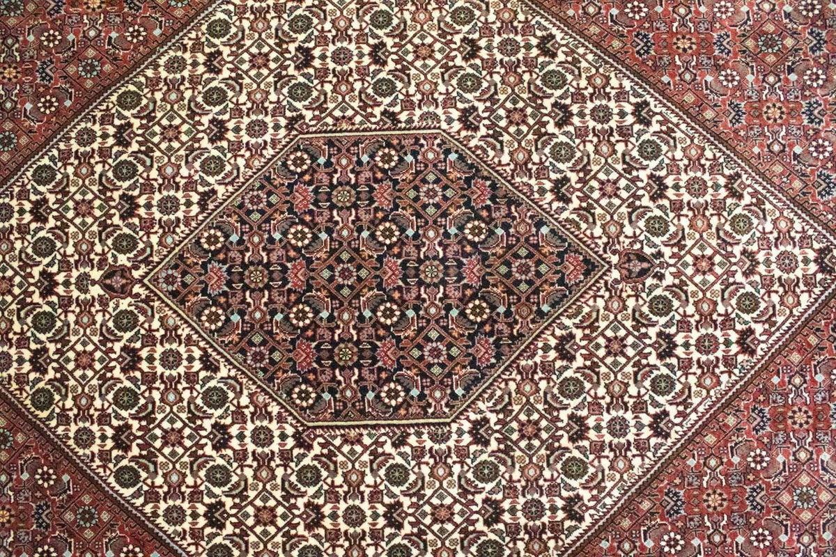 Persisk matta - Bijar - 295 x 206 cm - röd