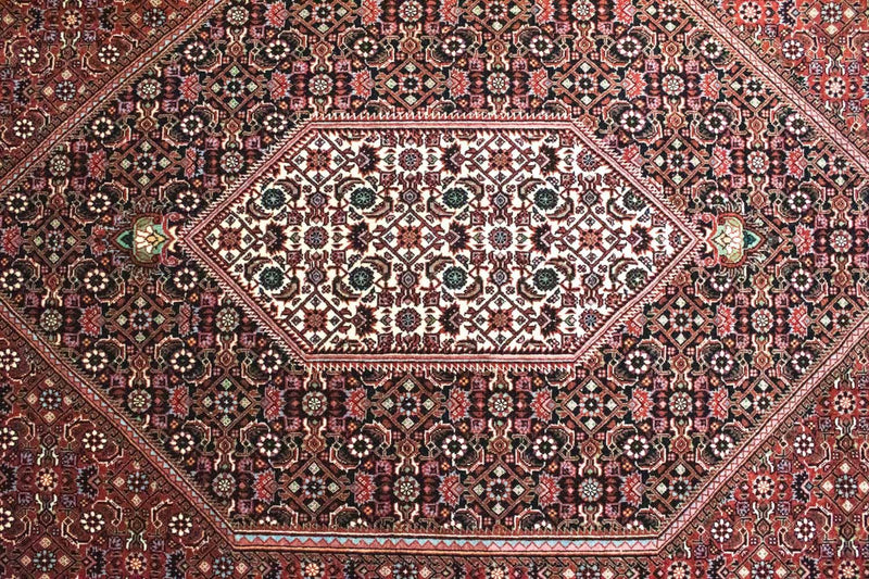 Persisk matta - Bijar - 303 x 204 cm - röd