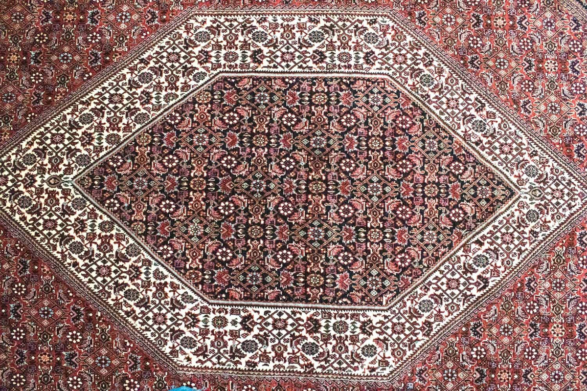 Persisk matta - Bijar - 300 x 200 cm - röd