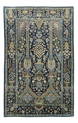 Persisk matta - Tabriz - 222 x 140 cm - blå