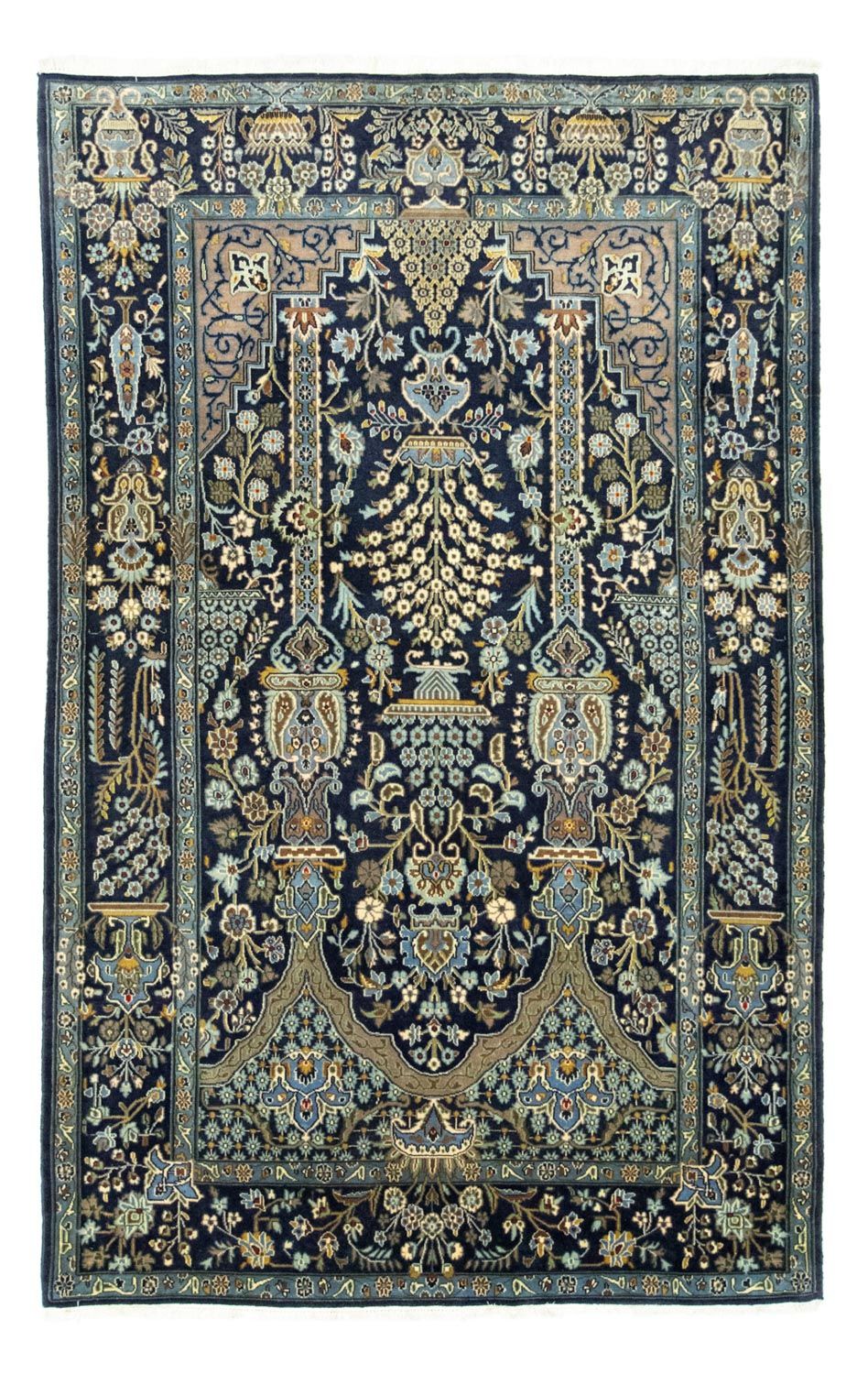Persisk matta - Tabriz - 222 x 140 cm - blå