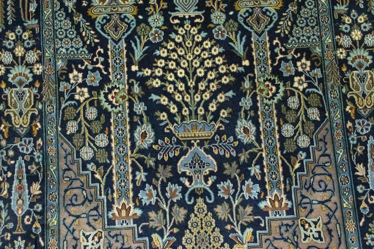 Persisk matta - Tabriz - 222 x 140 cm - blå
