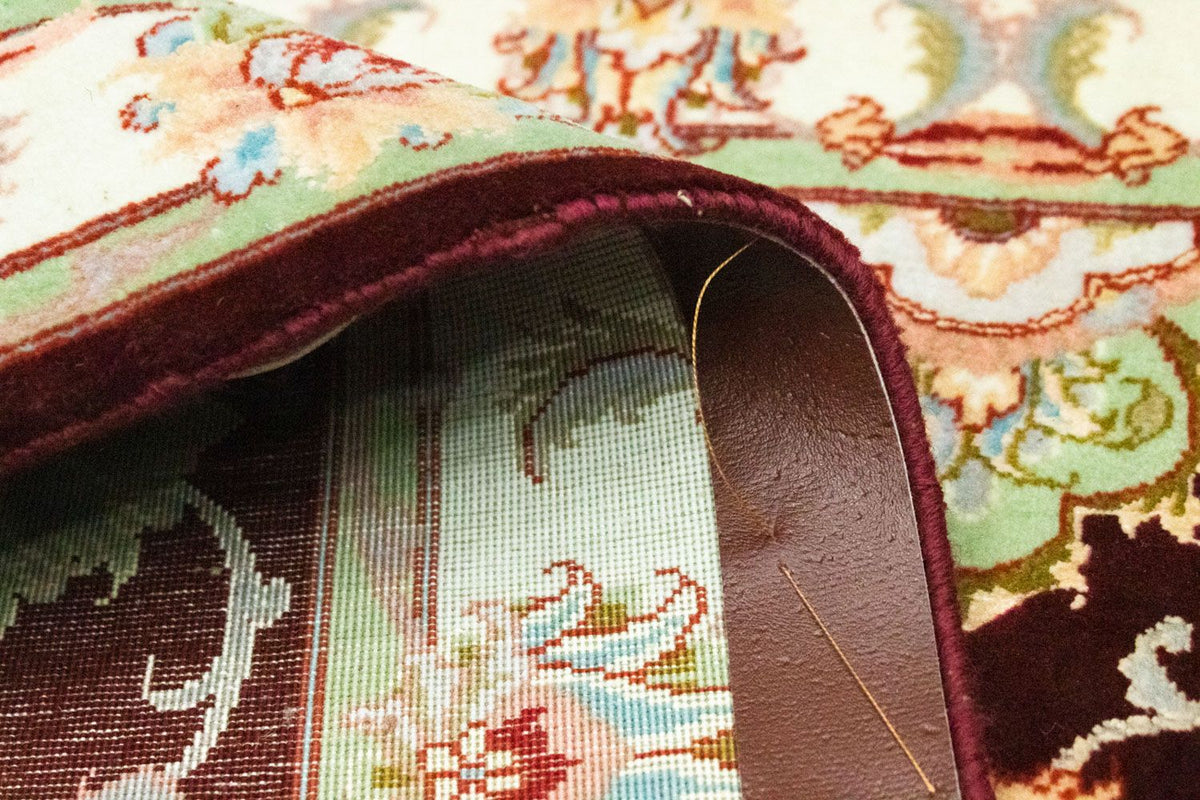 Runner Persisk matta - Tabriz - Royal - 227 x 76 cm - mörkröd