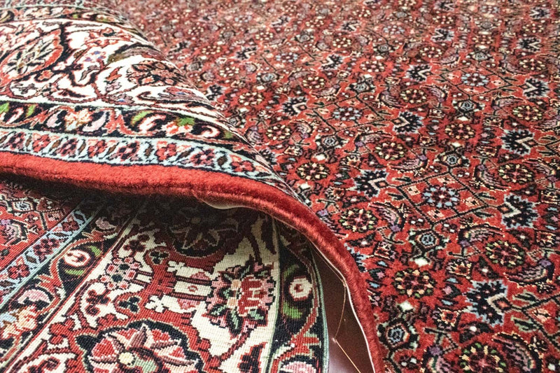 Persisk matta - Bijar kvadrat  - 203 x 201 cm - röd
