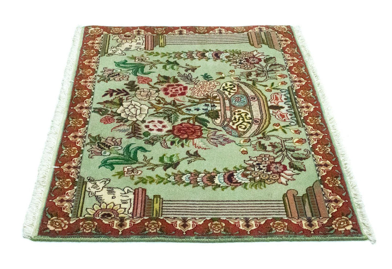 Persisk matta - Tabriz - Royal - 83 x 62 cm - grön