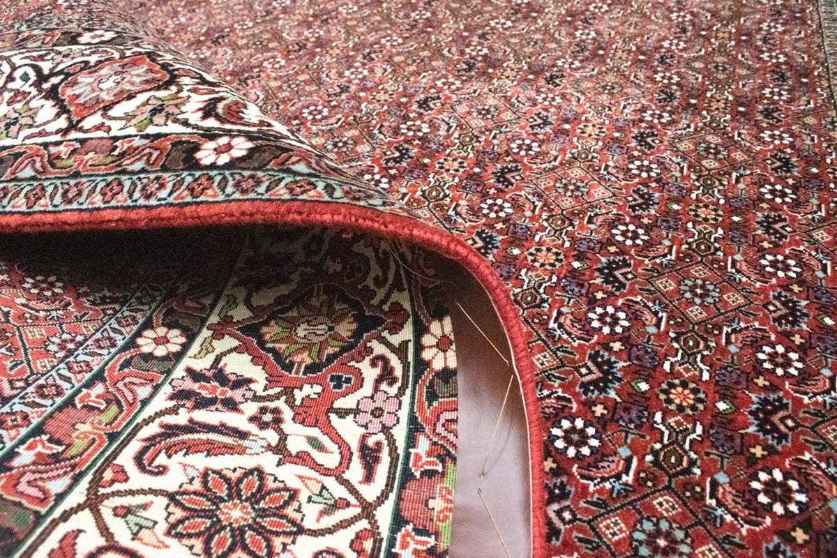 Persisk matta - Bijar kvadrat  - 210 x 203 cm - röd