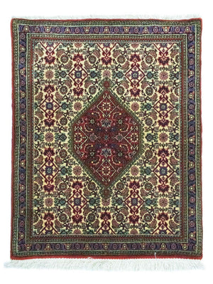 Persisk matta - Bijar - 89 x 72 cm - beige