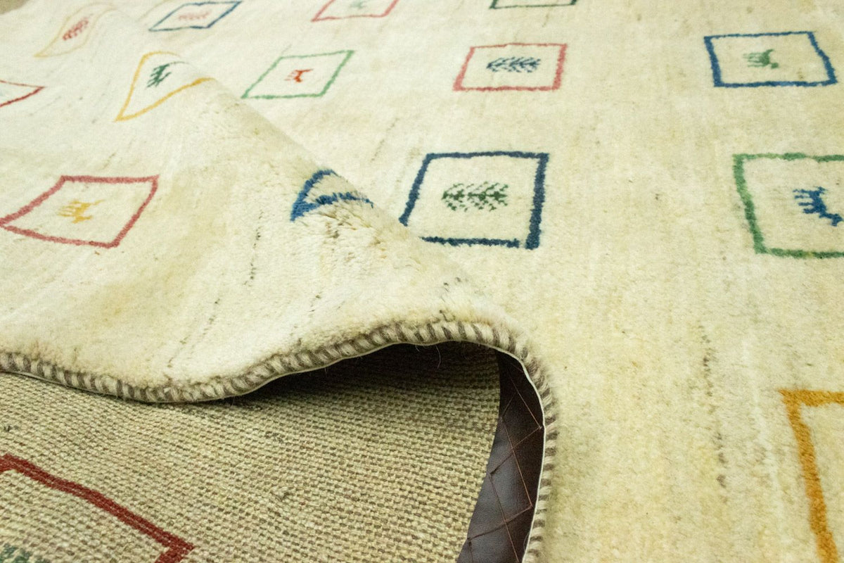 Gabbeh-matta - persisk - 281 x 195 cm - beige