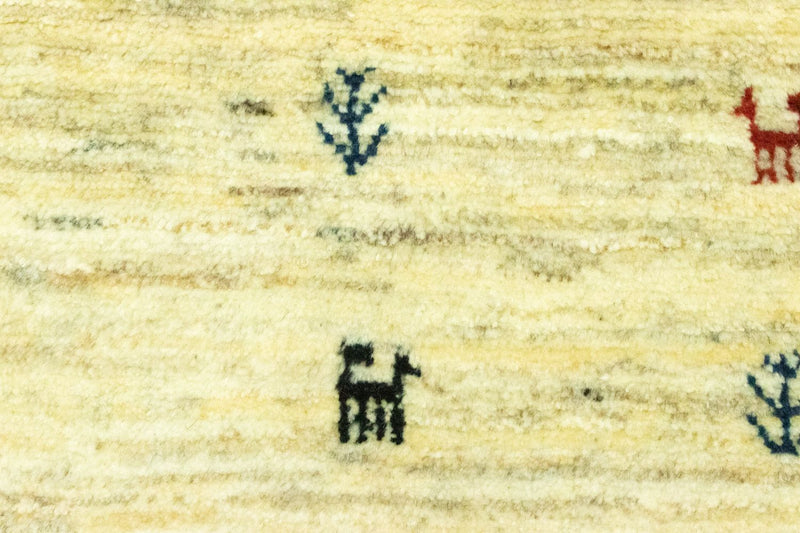 Runner Gabbeh-matta - persisk - 219 x 75 cm - beige