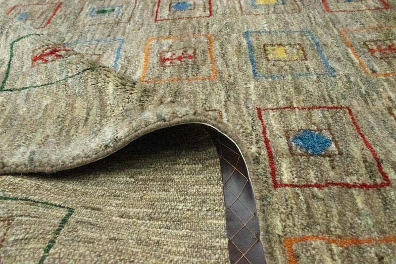 Gabbeh-matta - persisk - 206 x 154 cm - flerfärgad