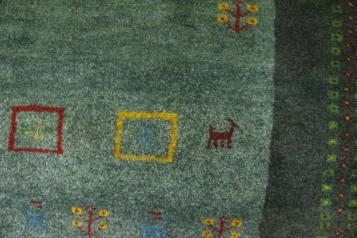 Gabbeh-matta - persisk - 195 x 142 cm - grått