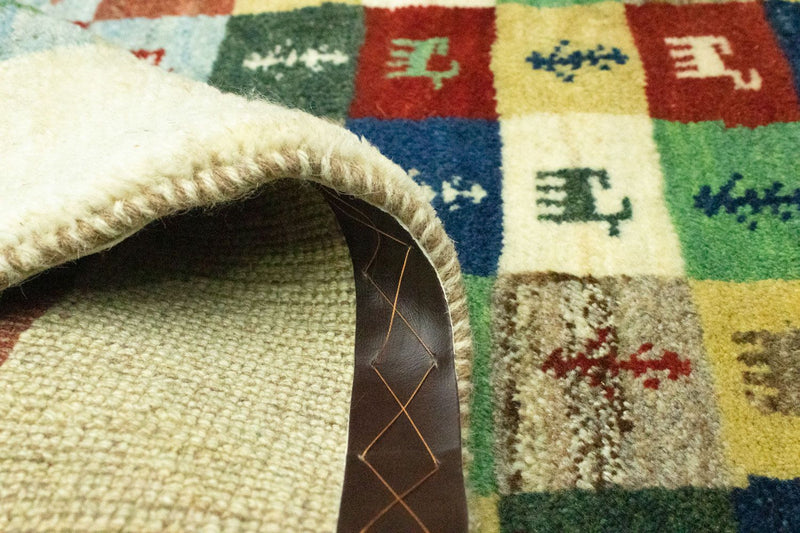 Gabbeh-matta - persisk - 136 x 100 cm - färgad